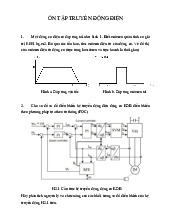Đề cương ôn tập môn truyền động điện –Trường Đại học bách khoa – đại học Đà Nẵng