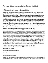 Tả về người thân của em siêu hay Tập làm văn lớp 2