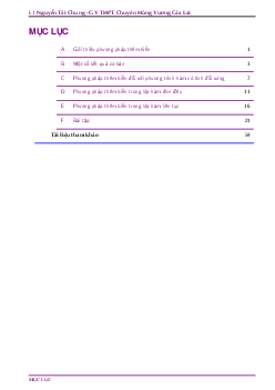 Giải phương trình hàm bằng phương pháp thêm biến – Nguyễn Tài Chung