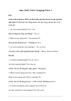 Giải Tiếng Anh 6 Unit 4: Language Focus 2 - Friends Plus