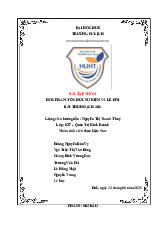 Bài Thu Hoạch Nhóm: Tổ Chức Sự Kiện Và Lễ Hội Môn Marketing căn bản | Trường Đại học Huế