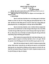Bài 5 Khách Thể và Đối Tượng Tác Động của Tội Phạm | Môn Luật hình sự - Trường Đại học Luật Hà Nội