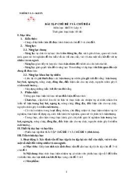 Bài tập chủ đề 3 và 4 | Bài giảng KHTN 6 | Cánh diều
