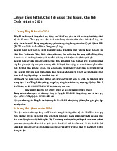 Lương Tổng bí thư, Chủ tịch nước, Thủ tướng, Chủ tịch Quốc hội năm 2024