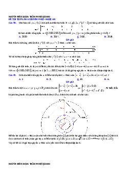 Hướng dẫn giải toán VDC trong các đề thi thử TN THPT 2023 môn Toán