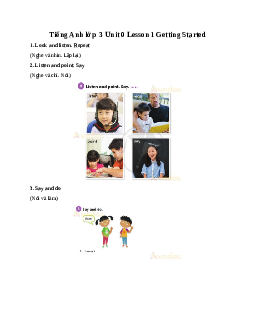 Explore Our World 3 Unit 0 Lesson 1 Getting Started