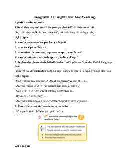 Giải Tiếng Anh 11 Unit 6 6e Writing | Bright