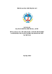 Kinh Tế Chính Trị - Vấn Đề Thất Nghiệp Ở Đô Tuổi Thanh Niên| Đại học Kinh Tế Quốc Dân