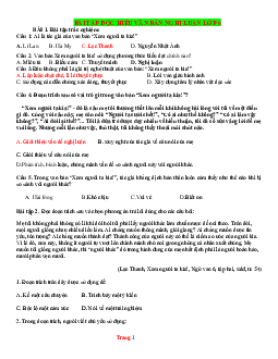 Bài tập đọc hiểu văn bản nghị luận lớp 6 (có đáp án)