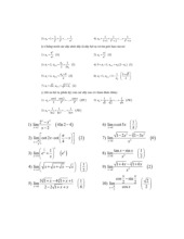 BT Giải Tích 1: Ôn Tập Giữa Kỳ (Giới Hạn, Đạo Hàm, Tích Phân). Môn Giải tích 1 (VNU) | Trường Đại học Công nghệ, Đại học Quốc gia Hà Nội.