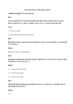 Tiếng Anh 10 Unit 5: Reading - Kết Nối Tri Thức