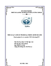 Doanh nghiệp (Cơ sở sản xuất): CTCP viễn thông FPT | Tiểu luận Phân tích hoạt động kinh doanh