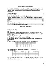 Bài tập môn hệ điều hành| Trường Đại học Bách Khoa Hà Nội