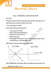 Lý thuyết chương 7 thị trường cạnh tranh hoàn hảo | Đại học Kinh tế Thành phố Hồ Chí Minh