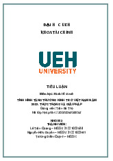 Tiểu luận kinh tế vĩ mô đề tài tình hình tăng trưởng kinh tế ở Việt Nam