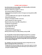 Câu hỏi và bài tập chương 1 | Môn Hệ quản trị cơ sở dữ liệu - Đại học Sư phạm Kỹ thuật Thành phố Hồ Chí Minh