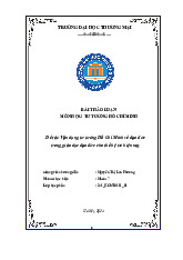 Vận dụng tư tưởng Hồ Chí Minh về đạo đức trong giáo dục đạo đức cho thế hệ trẻ hiện nay | Bài thảo luận tư tưởng Hồ Chí Minh