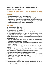 Phân tích hình ảnh người lính trong bài thơ Đồng Chí hay nhất