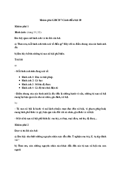 Giải giáo dục công dân 7 Bài 10: Tệ nạn xã hội | Cánh diều