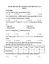 Đề thi giữa học kỳ 1 môn Toán lớp 5 năm học 2024 - 2025 | Bộ sách Chân trời sáng tạo