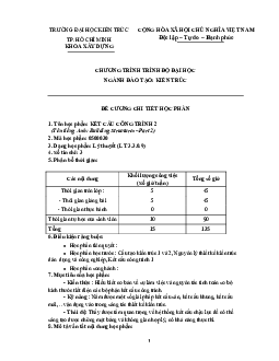 Đề cương kết thúc học phần môn "Kết cấu công trình 2"