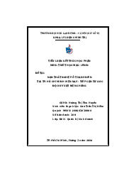 Tiểu luận học phần - Triết học Mác Lênin | Trường đại học Lao động - Xã hội