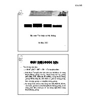 Bài giảng môn Mạng truyền thông quang | Học viện Công Nghệ Bưu Chính Viễn Thông