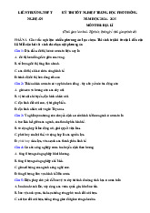 Đề thi thử tốt nghiệp THPT 2025 môn Địa lí liên trường THPT Nghệ An