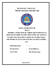 Báo cáo Thảo luận Đề tài: Phân Tích Chuyển Đổi Số Ngành Giáo Dục tại Việt Nam | Đại học Thương Mại
