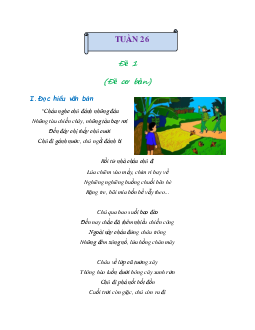 Giải Bài tập cuối tuần lớp 4 môn Tiếng Việt Cánh diều - Tuần 26 (Nâng cao)