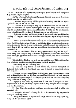Đề cương triết 2 môn Triết học Mác -Lênin | Đại học sư phạm Hà nội 