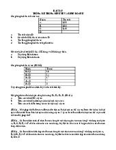 Bài tập Môn Thống kê kinh doanh và kinh tế | Đại học Cần Thơ