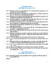 Chủ đề thi vấn đáp môn Triết học Mác - Lênin | Trường đại học Mở Hà Nội