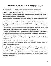 ĐỀ CƯƠNG ÔN TẬP HP QUẢN TRỊ HỌC-KHỐI NGÀNH KINH TẾ- K10 (1)(1)