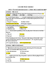 Câu hỏi trắc nghiệm môn Văn hóa kinh doanh | Đại học Kinh tế Quốc Dân