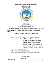 Phân Tích Cơ Chế Quản Lý Đầu Tư Tại Việt Nam | Môn Kinh tế đầu tư - Đại học Kinh Tế Quốc Dân