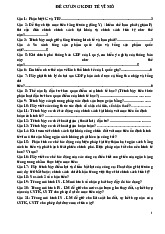 Đề cương môn Kinh tế vĩ mô  | Học viện Tài chính