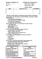 PXTrang Ngân Đề thi Lịch sử và địa lí cuối HKI kntt