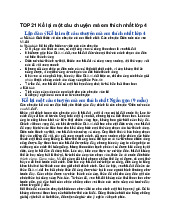 TOP 21 Kể lại một câu chuyện mà em thích nhất lớp 4 - Tiếng việt 4