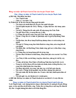 Văn mẫu lớp 6 Chân trời sáng tạo bài Đóng vai nhân vật Thạch Sanh kể lại câu chuyện Thạch Sanh