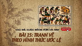 Giáo án điện tử Mĩ Thuật 7 Bài 15 Chân trời sáng tạo: Tranh vẽ theo hình thức ước lệ