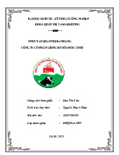 Thực Tập Quản Trị Bán Hàng Tại Công Ty CP Giống Bò Sữa Mộc Châu | Đại học Kinh tế kỹ thuật công nghiệp