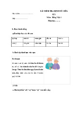 Đề thi giữa kỳ học kỳ 1 môn Tiếng Việt lớp 1 năm học 2024 - 2025 - Đề số 2 | Bộ sách Kết nối tri thức