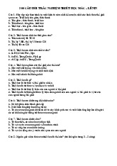 300 Câu Hỏi Trắc Nghiệm Triết Học Mác - Lê Nin | Trường Đại học Khoa Học Xã Hội và Nhân Văn, Đại học Quốc gia Hà Nội