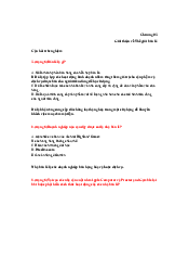 Tài liệu ôn tập chương 01: Giới thiệu về Thế giới bán lẻ - Luật thương mại  | Đại học Văn Lang