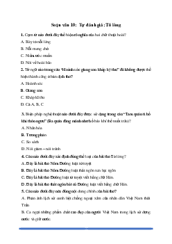 Soạn bài Tự đánh giá: Tỏ lòng - Cánh diều 10