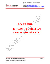 Bản sao của Lộ trình 28 ngày học phát âm tiếng Anh-new