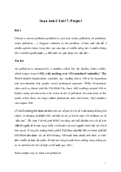 Giải Tiếng Anh 8 Unit 7: Project | Kết nối tri thức