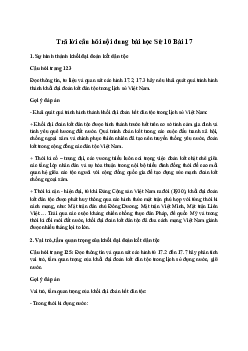 Giải Lịch sử 10 Bài 17: Khối đại đoàn kết dân tộc trong lịch sử Việt Nam | Cánh diều