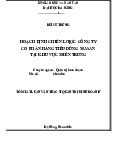 [TÀI LIỆU] Hoạch định chiến lược công ty cổ phần hàng tiêu dùng Masan tại khu vực Miền Trung | Trường Đại học Hồng Đức